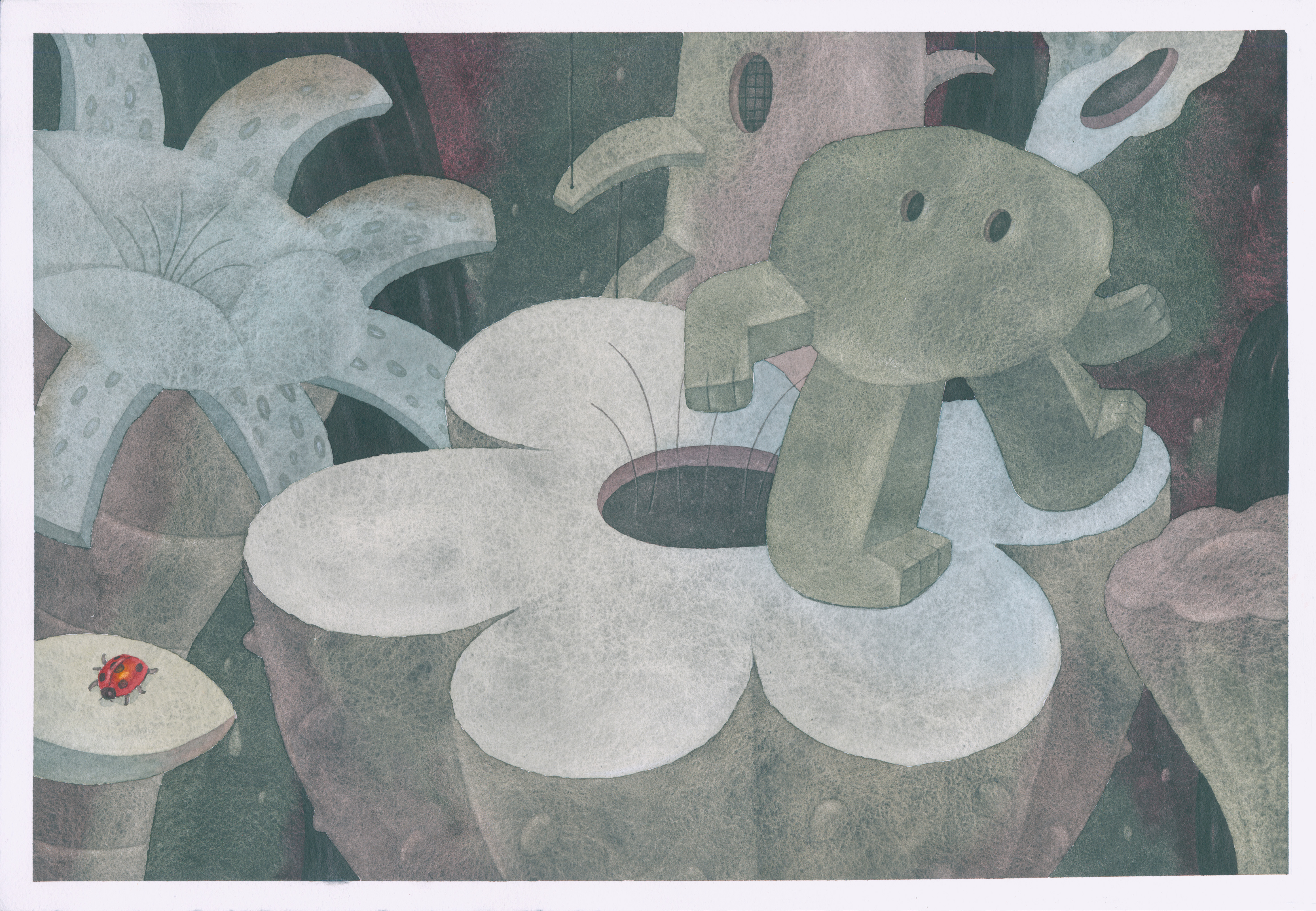 鄭元欽《石頭人的散步路線》1