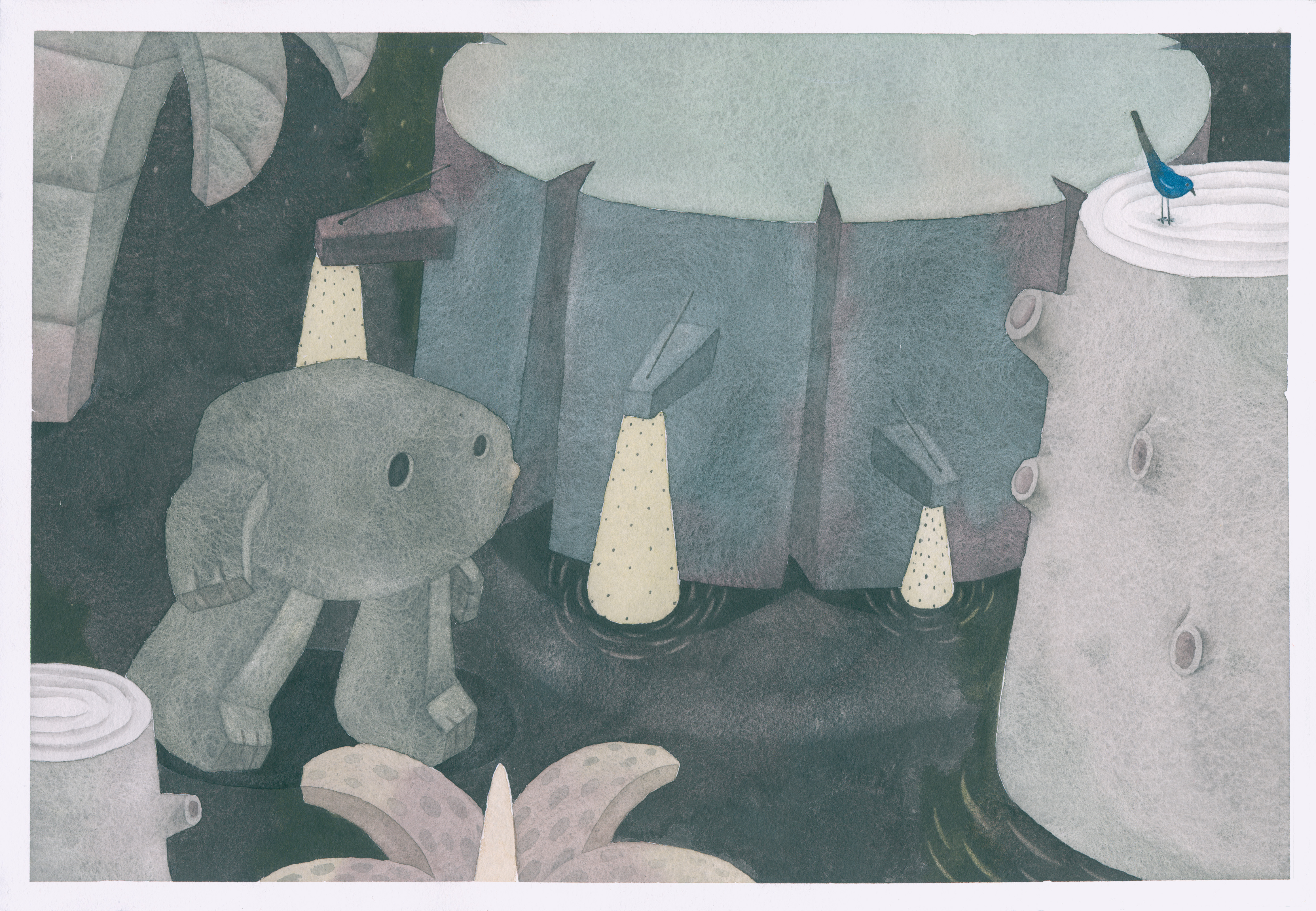 鄭元欽《石頭人的散步路線》2